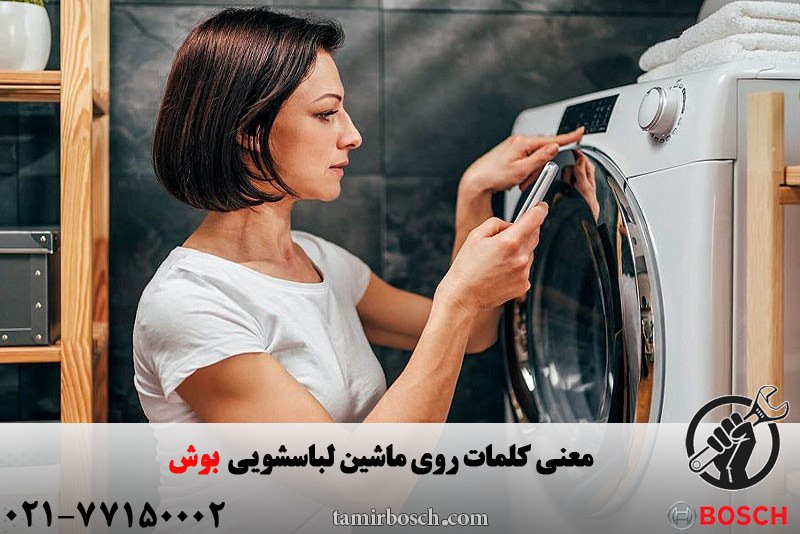 معنی کلمات روی لباسشویی بوش