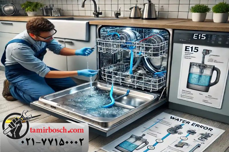 بروز ارور E15 در ماشین ظرفشویی بوش 