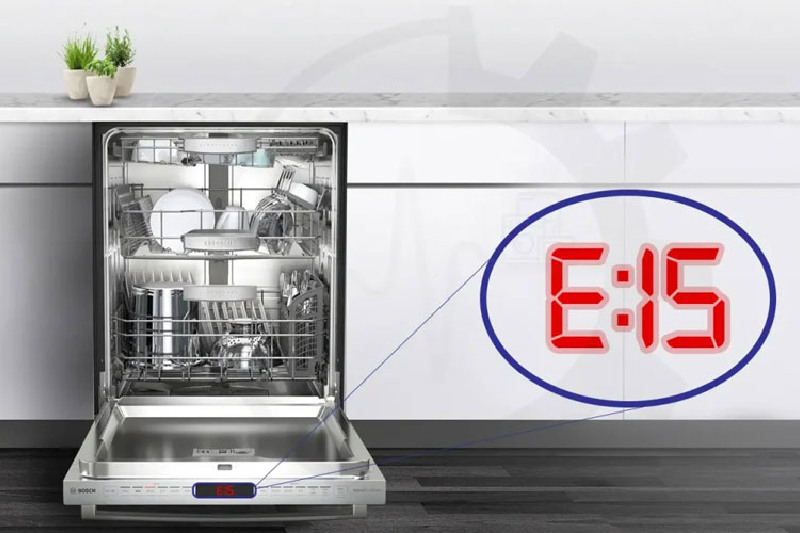 خطای E15 در ماشین ظرفشویی بوش